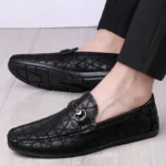 2026 New Black Loafers Men's Leather High Quality Designer Men's Shoes Leather Shoes Soft Sole Comfortable Casual Shoes Moccasin - Image 23