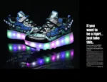 children's flashing roller skates outdoor recreational sports shoes wheel shoes boy girls skate sneakers - Image 32