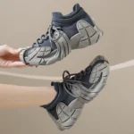 Women Platform Sneakers Lace Up Running Sports Shoes Soft Breathable Tennis Sneakers Casual Outdoor Comfortable Shoes For Female - Image 6