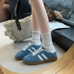 Women's Fashion Tennis Sneakers Flats Lace-up Vulcanized Shoes Autumn Outdoor Trainers Student Board Footwear - Image 35