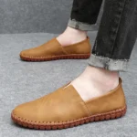 Fashion Casual Shoes Handmade Moccasins Leather Loafers Men Driving Shoes Size 39-48 - Image 2