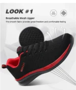 Ngouxm Men Running Sneakers Lightweight Sport Classical Lace Up Mesh Breathable Casual Shoes Male Fashion - Image 14