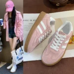 Women's Fashion Tennis Sneakers Flats Lace-up Vulcanized Shoes Autumn Outdoor Trainers Student Board Footwear - Image 37