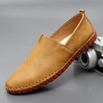 Jumpmore New style casual handmade moccasins Leather loafers Men Driving Shoes Size 39-48 - Image 10