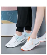 Men's and Women's Soft Sole Sports Fitness Shoes Cushion Breathable Mesh Tennis Sneakers - Image 9