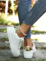 Women's casual sneakers Breathable sneakers Lightweight outdoor leather Walking shoes Sports jogging Flats tennis sneakers - Image 11