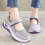 Running Sneakers Women Fashion Mesh Breathable Casual Wedge Platform Hiking Shoes Female Tenis Feminino Zapatillas Mujer2023 - Image 2