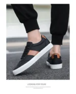 2025 New Men's Two-Tone Skate Sneakers Breathable Low-Top Casual Shoes Trendy  Athletic Footwear for Youth Students Streetwear - Image 23
