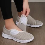 Women's Mesh Slip - on Sneakers with Velcro Closure: Lightweight, Comfortable for Daily Wear - Image 9