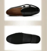 Man Shoes Leather Loafers designer Fashion Slip-on Original Casual Comfortable Double Monkstrap Dress Shoe - Image 12