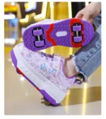 Children's Skateboard Shoes Walking Rolling Dual-Use Comfortable Wear-resistant Outdoor Roller Skate Sneakers Girls Boys 4 Wheel - Image 16