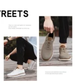 Men's Breathable Sports Shoes Low Cut Casual Slip-On Sneakers Comfortable Lightweight Anti-Slip Mesh Upper Running Shoes - Image 12
