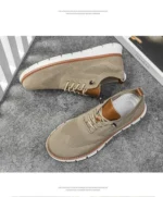 Men's Breathable Sports Shoes Low Cut Casual Slip-On Sneakers Comfortable Lightweight Anti-Slip Mesh Upper Running Shoes - Image 23