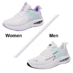 Men's and Women's Soft Sole Sports Fitness Shoes Cushion Breathable Mesh Tennis Sneakers - Image 7