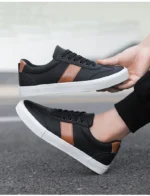 2025 New Men's Two-Tone Skate Sneakers Breathable Low-Top Casual Shoes Trendy  Athletic Footwear for Youth Students Streetwear - Image 19