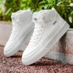 Men's High-Top Casual Versatile Basketball Sneakers White Skate Shoes Fashionable All-Match Sport Footwear - Image 10