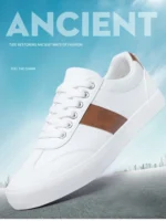2025 New Men's Two-Tone Skate Sneakers Breathable Low-Top Casual Shoes Trendy  Athletic Footwear for Youth Students Streetwear - Image 7