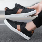 2025 New Men's Two-Tone Skate Sneakers Breathable Low-Top Casual Shoes Trendy  Athletic Footwear for Youth Students Streetwear - Image 6