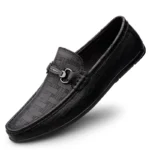 2026 New Black Loafers Men's Leather High Quality Designer Men's Shoes Leather Shoes Soft Sole Comfortable Casual Shoes Moccasin - Image 8