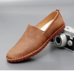 Jumpmore New style casual handmade moccasins Leather loafers Men Driving Shoes Size 39-48 - Image 51