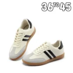 Women's Fashion Tennis Sneakers Flats Lace-up Vulcanized Shoes Autumn Outdoor Trainers Student Board Footwear - Image 3