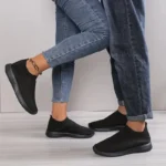 Women's Shoes Lightweight Breathable Mesh Slip-On Sneakers Black White Sport Running for Casual Party Fashion Ladies Shoes - Image 6