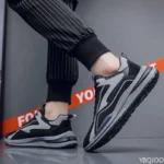 Spring Autumn New Breathable Casual Fashion Running Sneakers Trendy  Versatile Thick soled Men's Simple Comfortable  Shoes - Image 3