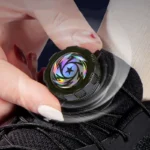Round Twist-lock shoelaces Black and White Outdoor Sports Shoelaces Unisex Easy-to-use automatic shoelace 1Pair/2Pair - Image 2