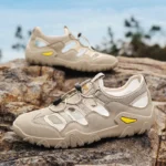 Simple Outdoor Men Walking Sneakers Solid Tone Soft Insole Breathable Upper Shock Absorbing Flat Casual Sports Shoes