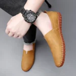 Fashion Casual Shoes Handmade Moccasins Leather Loafers Men Driving Shoes Size 39-48 - Image 5