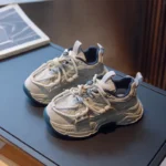 2025 New Spring Children Sneakers Girls Fashion Clunky Sneakers Boys Handsome Mesh Shoes Kids Running Sneakers - Image 3
