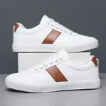 2025 New Men's Two-Tone Skate Sneakers Breathable Low-Top Casual Shoes Trendy  Athletic Footwear for Youth Students Streetwear - Image 4