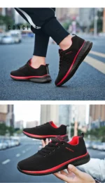 Sneakers Men Running Walking Knit Shoes Fashion Casual High Quality Sport Athletic Gym Lightweight Men Casual Shoes - Image 17