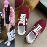 Women Tennis Sneakers Flats Ladies Fashion Mixed Colors Lace-up Vulcanized Shoes Spring Autumn Woman Outdoor Trainers Footwear - Image 4