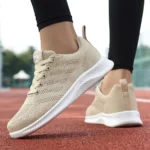 Women's Wide-Toe Sneakers, Thick-Soled, Lightweight, Breathable Casual Walking Shoes, Extra Wide and Loose Fit for Commuting and Work - Image 3