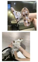2025 New Women's Luxury Rhinestone Casual Platform Shoes Outdoor Running Sneakers Designer Mesh Women's Sports Shoes - Image 22