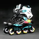 White Black Professional Inline Roller Skates Woman Man Kids Adult Speed Skate Sneakers Outdoor patins 4 rodas Size 30-44 - Image 20