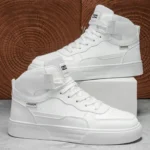 Men's High-Top Casual Versatile Basketball Sneakers White Skate Shoes Fashionable All-Match Sport Footwear - Image 17