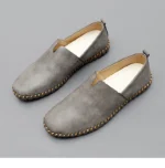 Jumpmore New style casual handmade moccasins Leather loafers Men Driving Shoes Size 39-48 - Image 46