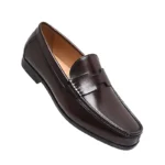 Men's High-End Genuine Leather Loafers Comfortable Flat Casual Glossy Wine Red Handmade Office Banquet Shoes - Image 17