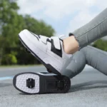 Deform Roller Skates With 4 Wheels Shoes Runaway Parkour 4-Wheel Skate Sneakers Deformation Shoes For Women Youth Adult Gift - Image 10