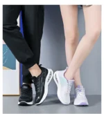 Men's and Women's Soft Sole Sports Fitness Shoes Cushion Breathable Mesh Tennis Sneakers - Image 13
