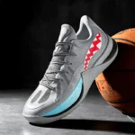 Wear resistant cushioned basketball sneakers lightweight non slip rubber simple all match breathable men outdoor athletic shoes - Image 5