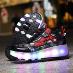 children's flashing roller skates outdoor recreational sports shoes wheel shoes boy girls skate sneakers - Image 7