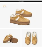 BEAUTODAY Skate Sneakers Women Round Toe Lace Up Heeled Mixed Color Trainers Summer Ladies Casual Sports Shoes Handmade 29864 - Image 10