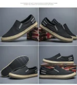 Summer Breathable Canvas Shoes Men Loafers Slip On Sneakers Fashion Casual Men Shoes Lightweight Flats Men Driving ZapatoBD24060 - Image 15