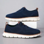 Men's Breathable Sports Shoes Low Cut Casual Slip-On Sneakers Comfortable Lightweight Anti-Slip Mesh Upper Running Shoes - Image 2