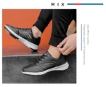 Men Walking Shoe Fashion Casual Sneakers Non-slip Man PU Leather Footwear - Image 22