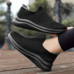 Vanmie Men Sneakers Men Shoes Casual Breathable Summer Mesh Sneakers Lightweight Slip-on Sneakers Shoes for Male
