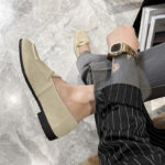 Summer Casual Men Loafers Leather Shoes - Image 3